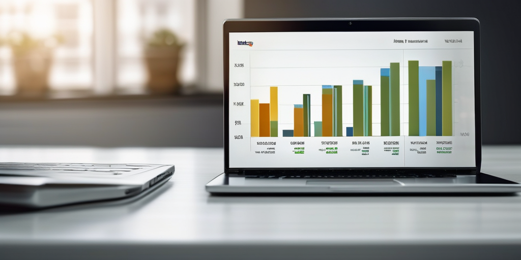 График посещаемости сайта, символизирующий SEO и онлайн-видимость.