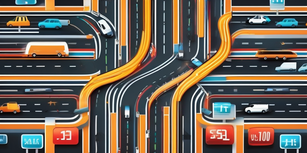 Абстрактное представление торговой площадки трафика