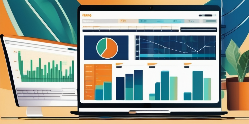Человек изучает графики дохода с компьютера, символизируя заработок на буксе.