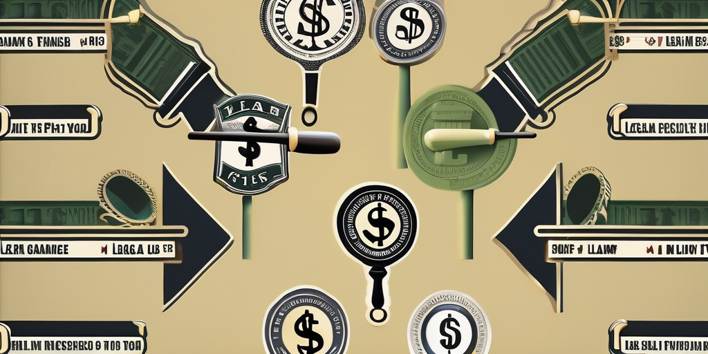 Графическая иллюстрация, показывающая пересечение заработка и соблюдения закона в онлайн биржах трафика