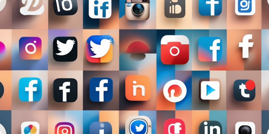 Собрание иконок различных социальных сетей