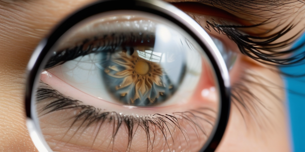 Увеличительное стекло рассматривает веб-сайт, акцент на безопасность и доверие