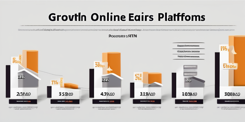 Инфографика, показывающая рост платформ для онлайн заработка