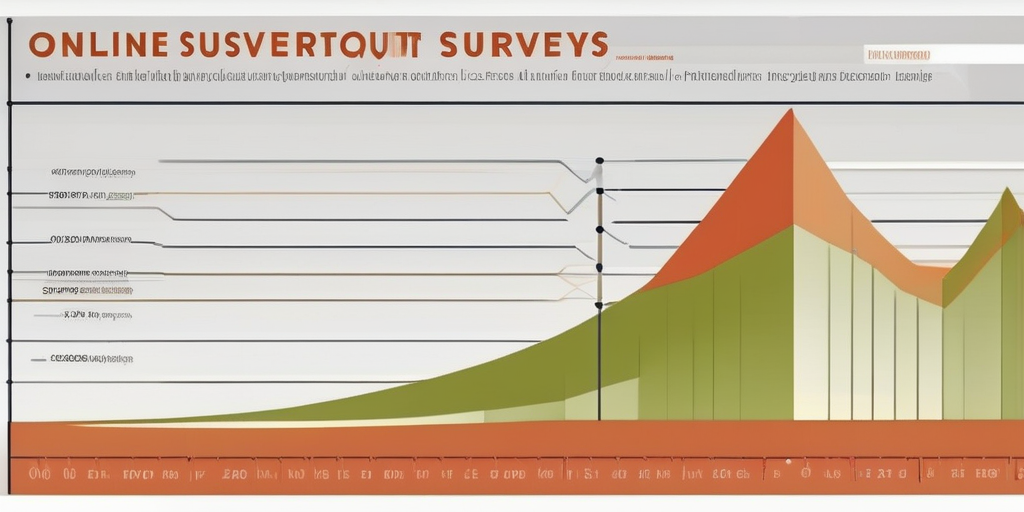 График, показывающий потенциальный заработок на онлайн-опросах.