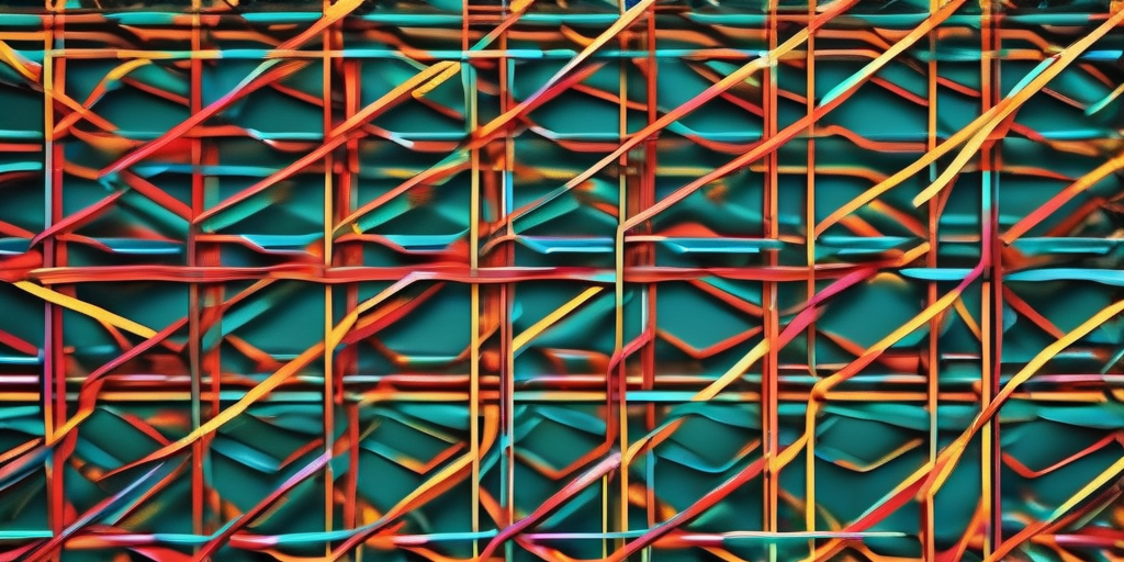 Абстрактное цифровое представление реферальной ссылки, расширяющейся в сеть.