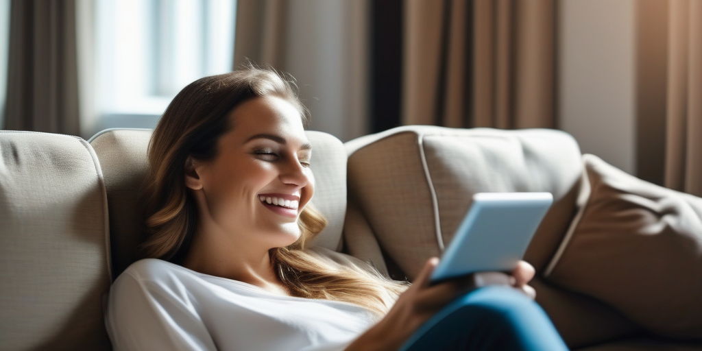 Человек, отвечающий на опрос на планшете.