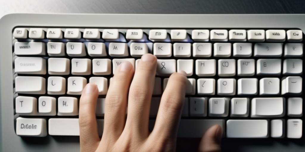 Рука печатает на клавиатуре, символизируя усилия, необходимые для заработка в интернете.