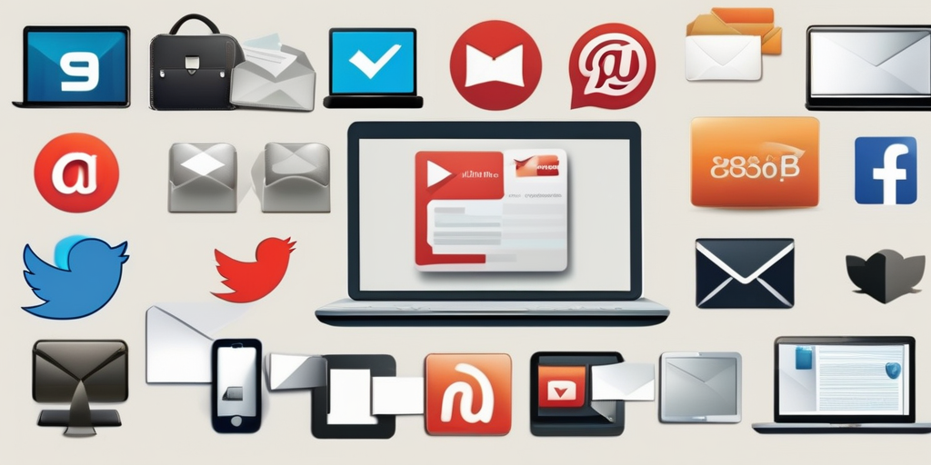 Коллаж различных онлайн-платформ, представляющих различные методы продвижения партнерских ссылок.