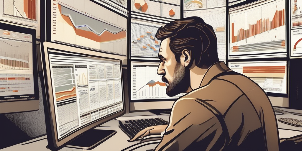 Владелец сайта испытывает фрустрацию, глядя на графики трафика.