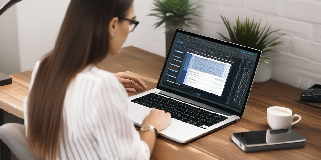 Человек, изучающий ключевые слова и SEO