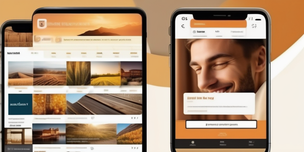 Человек с удовольствием просматривает сайт на смартфоне