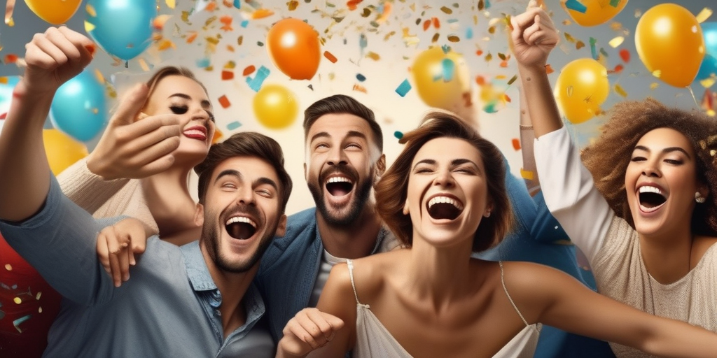 Люди празднуют достижение цели в Telegram-канале.