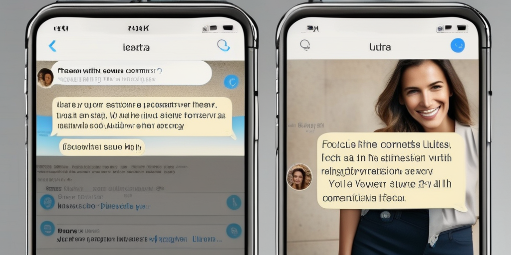 Крупный план экрана мобильного телефона с Telegram-перепиской с вовлекающим комментарием.