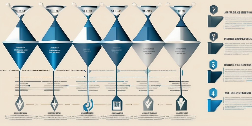 Визуализация воронки продаж для партнерского маркетинга.