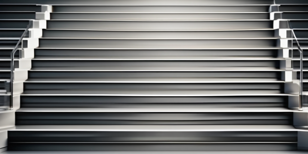 Графическое изображение лестницы, символизирующей прогресс в заработке онлайн.