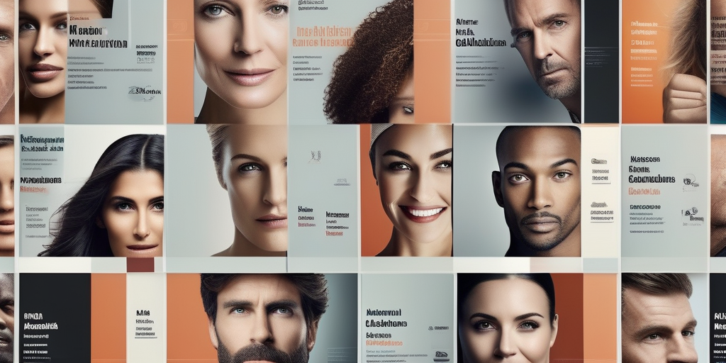 Графическое представление рекламной сети с разнообразными форматами объявлений