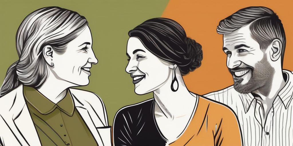 Люди, работающие вместе и делящиеся реферальными ссылками онлайн.