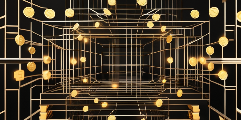 Абстрактное изображение взаимосвязи криптовалюты и онлайн-сообществ